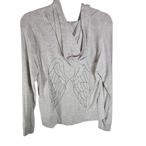 Victorias Secret Angels gray hoodie crystal angel wings sweatshirt - Picture 1 of 14